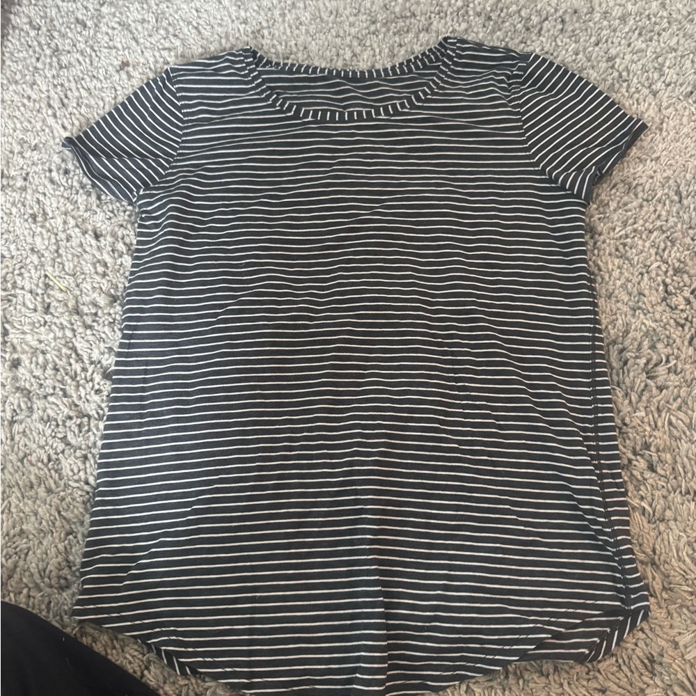 lululemon Striped Black and White Women's Top